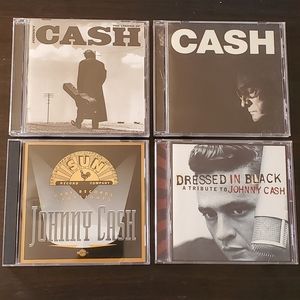 Johnny Cash CDs (3) and Johnny Cash Tribute CD (1) / Lot of 4